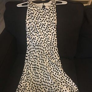 Black and white polka dot dress
